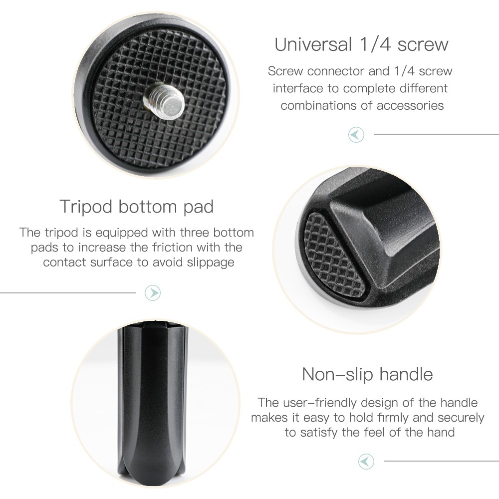 RCSTQ Mini Tripod Stand for DJI Osmo Pocket 1 2-7