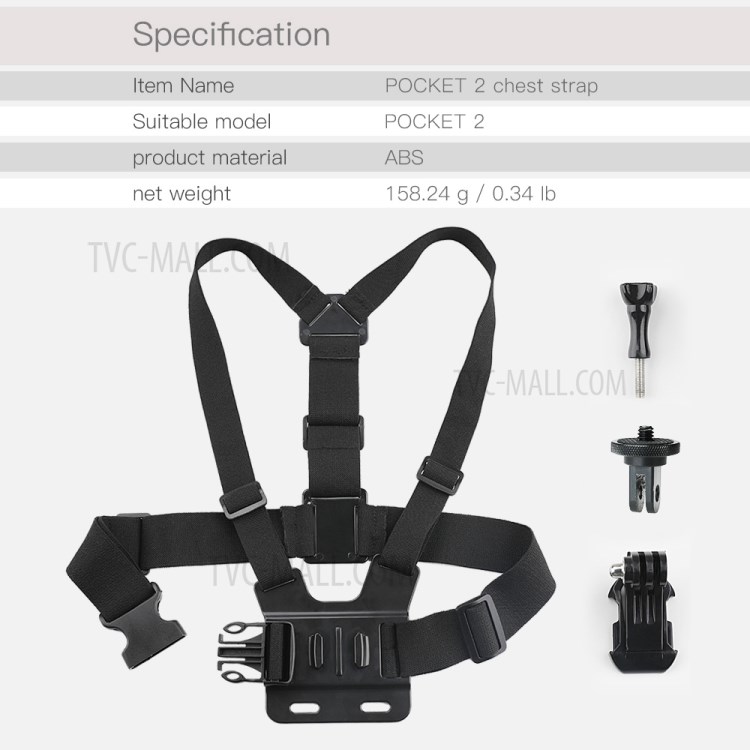 RCSTQ Chest Strap for DJI Osmo Pocket 1 2-6