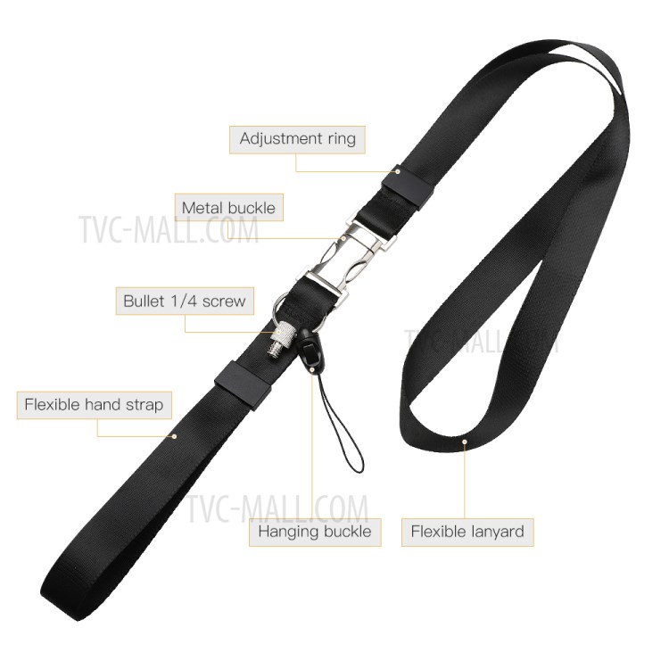 RCSTQ for DJI Pocket 2 Pocket Camera Gimbal Camera Portable Lanyard Wrist Neck Handheld Multifunctional Strap-8