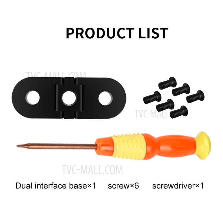 TELESIN Dual Interface Metal Base for GoPro Hero9/Hero8/Max-13