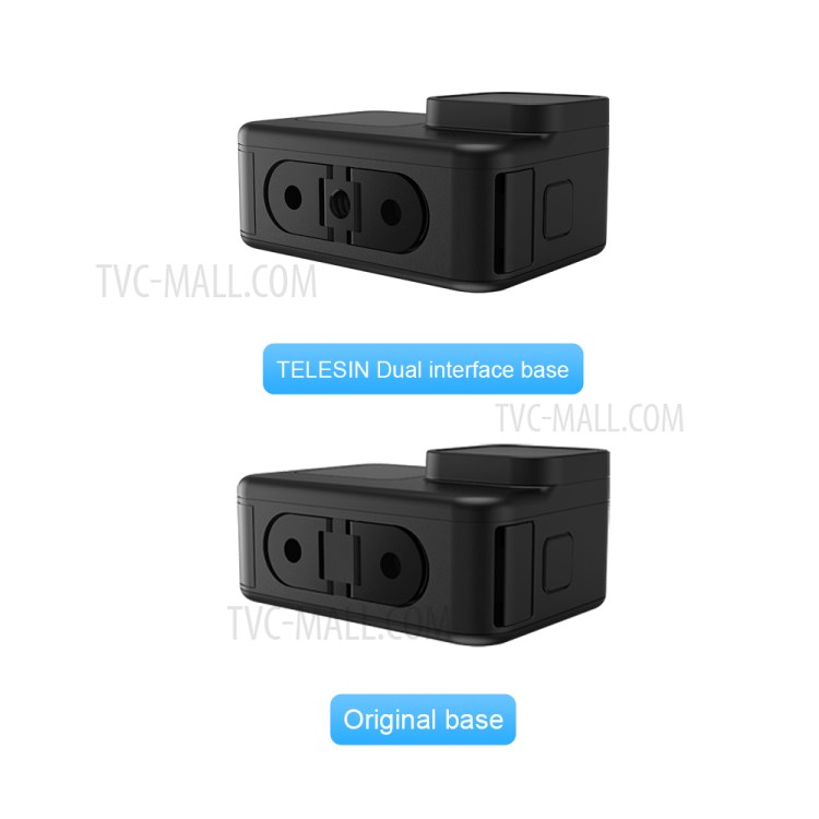 TELESIN Dual Interface Metal Base for GoPro Hero9/Hero8/Max-8