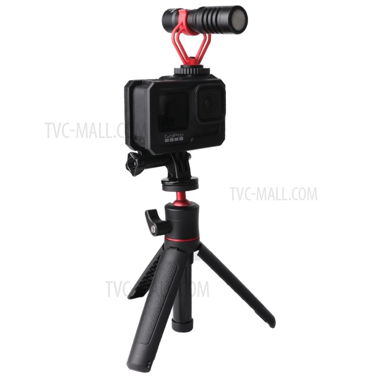 GoPro Hero9 Black AT1168 Housing Case Plastic Frame Anti-fall Protective Shell Cover (With 1 Hot-shoe Interface)-10