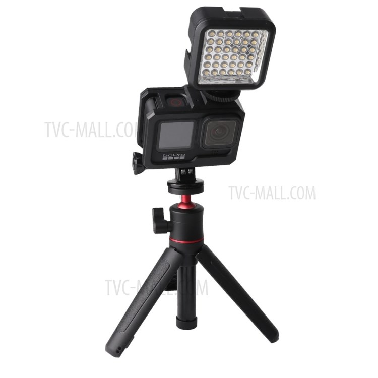 GoPro Hero9 Black AT1168 Housing Case Plastic Frame Anti-fall Protective Shell Cover (With 1 Hot-shoe Interface)-11
