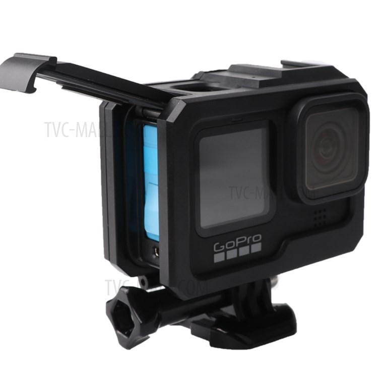 GoPro Hero9 Black AT1168 Housing Case Plastic Frame Anti-fall Protective Shell Cover (With 1 Hot-shoe Interface)-5