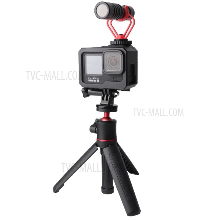 GoPro Hero9 Black AT1168 Housing Case Plastic Frame Anti-fall Protective Shell Cover (With 1 Hot-shoe Interface)-9