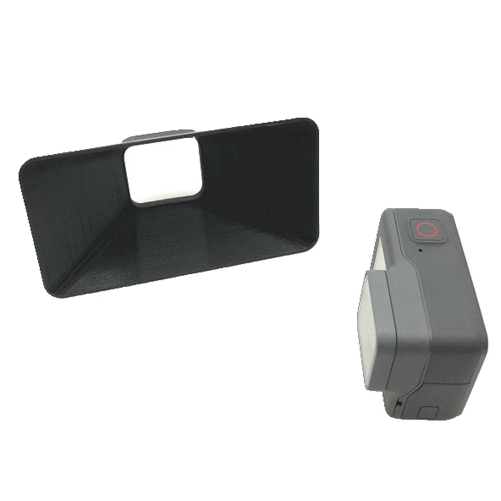 AT1169 Lente Anti-deslumbramiento Cámara De Lentes Bayonet Square Lens Hood (Talla L) Para GoPro Hero 5 6 7 Cámara De Acción Negra