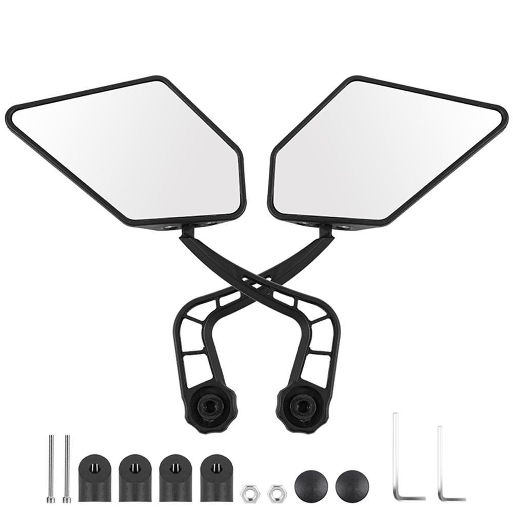 WEST BIKING 1 Pair Bicycle Rear View Mirror HD Wide Angle 360 Degree Rotate Handlebar End Rearview Mirror-1