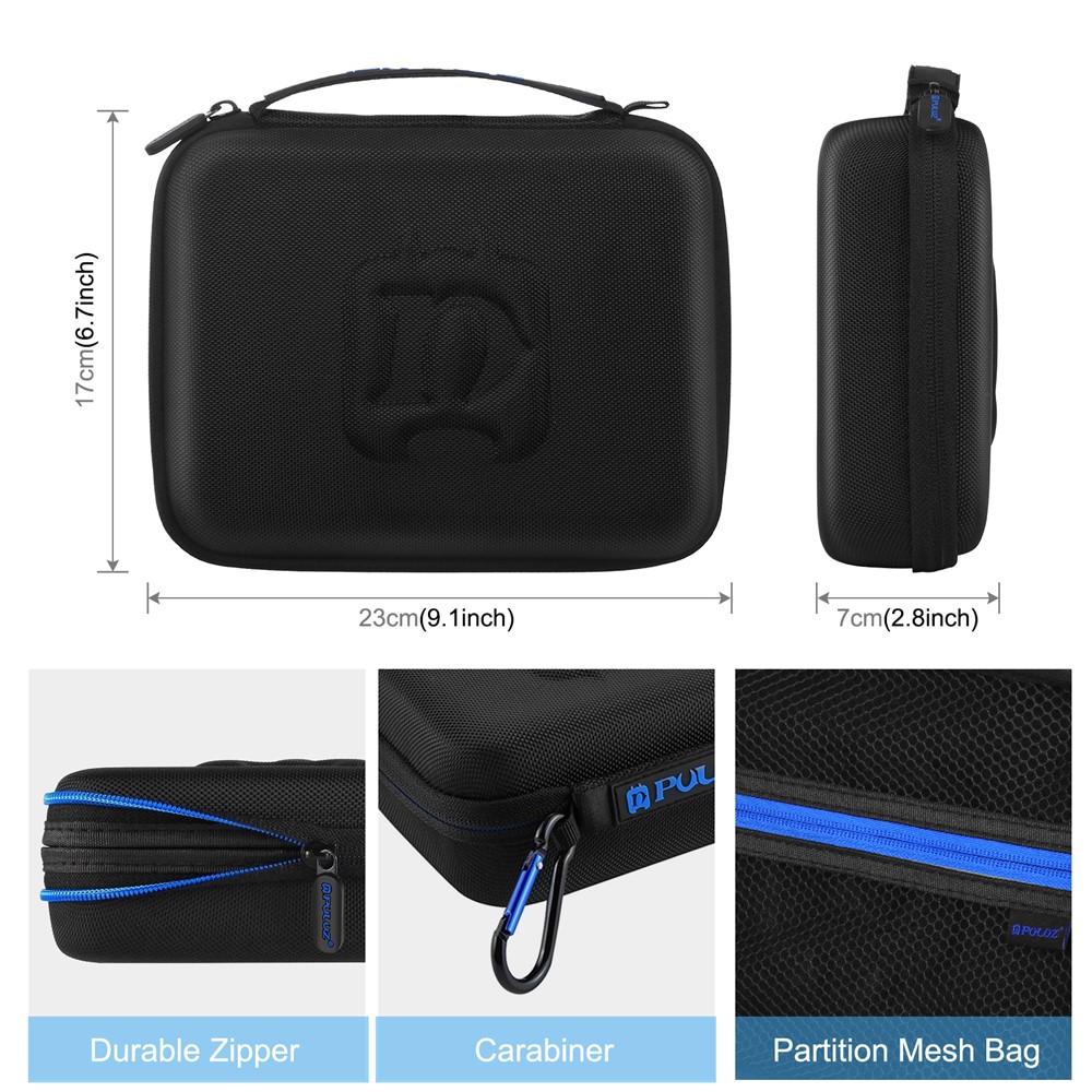 PULUZ PU551B Waterproof Travel Portable Bag Hard EVA Storage Box for DJI OSMO Pocket 2 Handheld Gimbal Camera-5