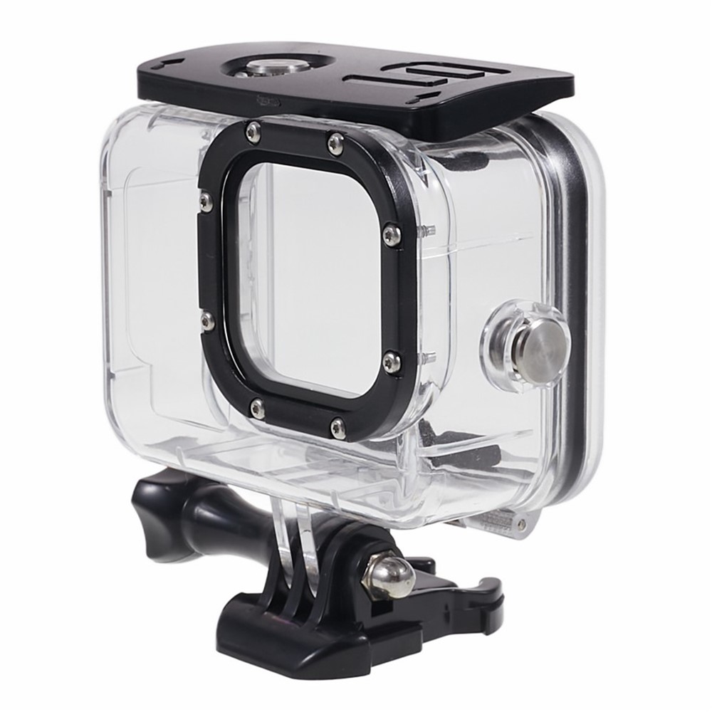 AT1218 Underwater Camera Waterproof Case Tempered Glass Lens Protection Diving Shell with 3 Lens Filter for GoPro Hero 10/9-3