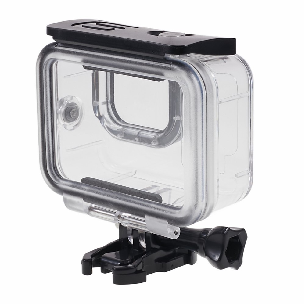 AT1218 Underwater Camera Waterproof Case Tempered Glass Lens Protection Diving Shell with 3 Lens Filter for GoPro Hero 10/9-5