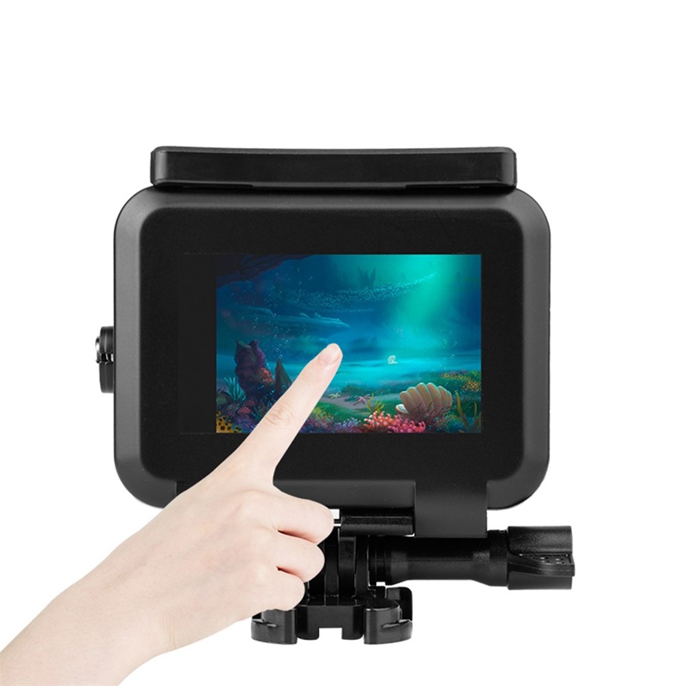 50m Underwater Camera Waterproof Case Tempered Glass Lens Cover Diving Shell with Touch Back Cover for GoPro Hero 10/9-11