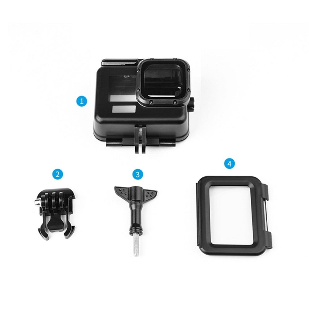 50m Underwater Camera Waterproof Case Tempered Glass Lens Cover Diving Shell with Touch Back Cover for GoPro Hero 10/9-14