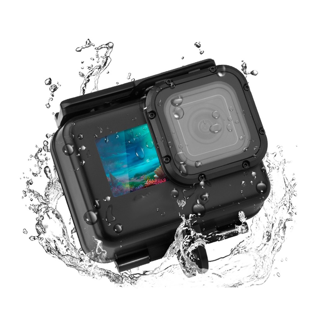 50m Underwater Camera Waterproof Case Tempered Glass Lens Cover Diving Shell with Touch Back Cover for GoPro Hero 10/9-8