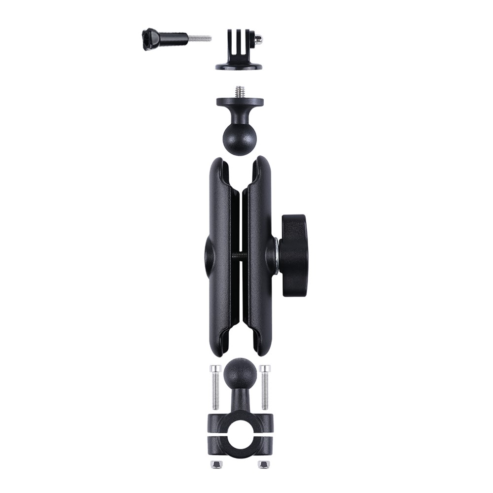AT1236 360 Degree Rotating Car Headrest Rearview Mirror Mount Bracket with Screw and Adapter for GoPro Insta 360 Action Cameras-3