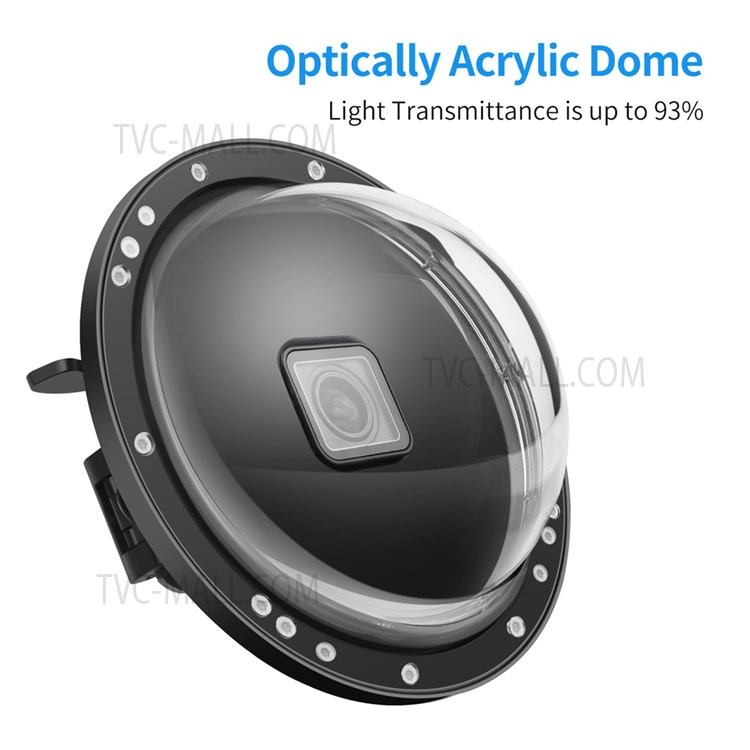 SHOOT XTGP548 Underwater Dome Port Dual Handle Waterproof Housing Diving Protective Case for GoPro Hero 8-5