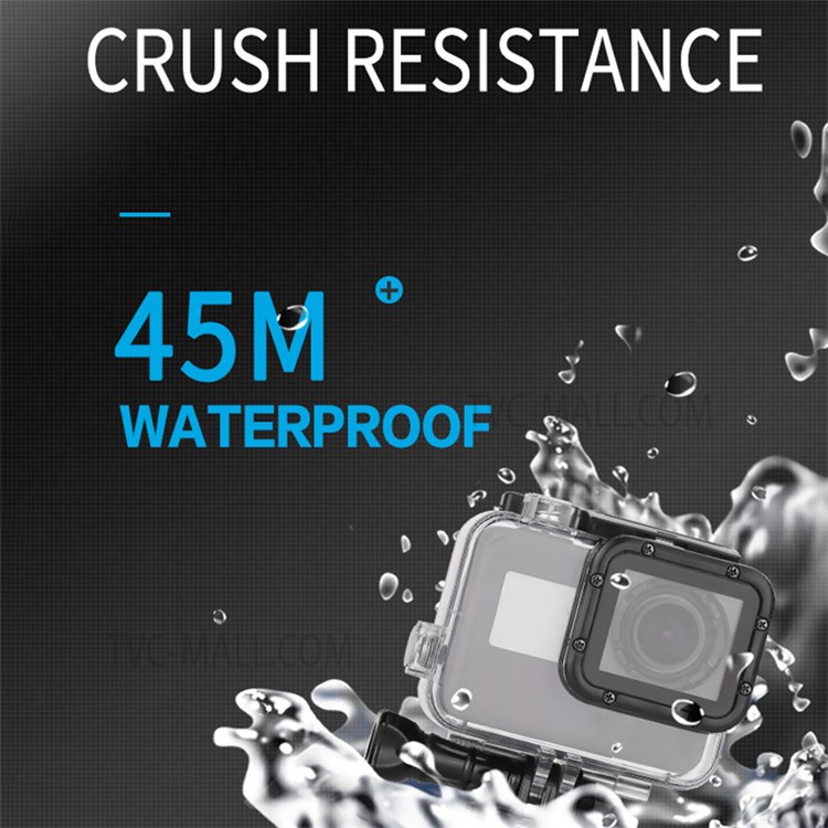 TELESIN GP-WTP-504 45m Underwater Diving Shell Transparent Waterproof Camera Protective Housing Case for GoPro Hero 7/6/5-2