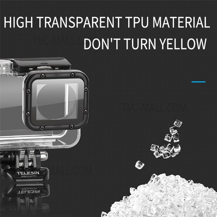 TELESIN GP-WTP-504 45m Underwater Diving Shell Transparent Waterproof Camera Protective Housing Case for GoPro Hero 7/6/5-5