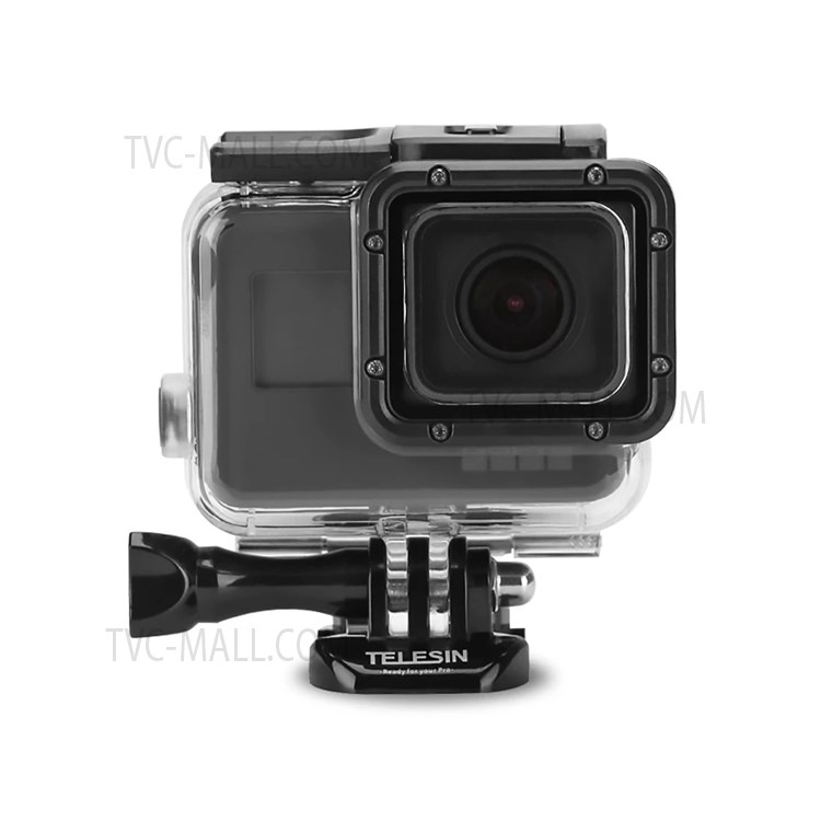 TELESIN GP-WTP-504 45m Underwater Diving Shell Transparent Waterproof Camera Protective Housing Case for GoPro Hero 7/6/5-9