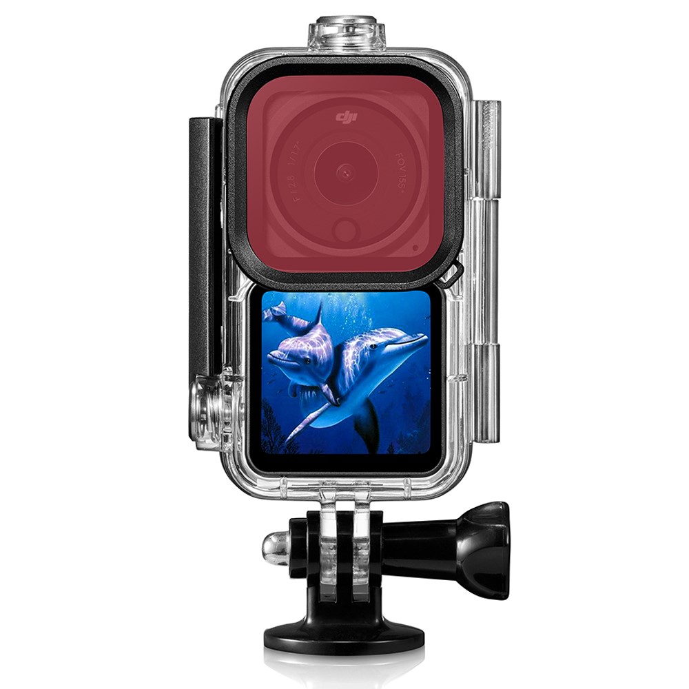 AGDY56 60m Waterproof Camera Housing Underwater Diving Shell Case with 3 Lens Filters for DJI Action 2 (3 Version Universal)-10