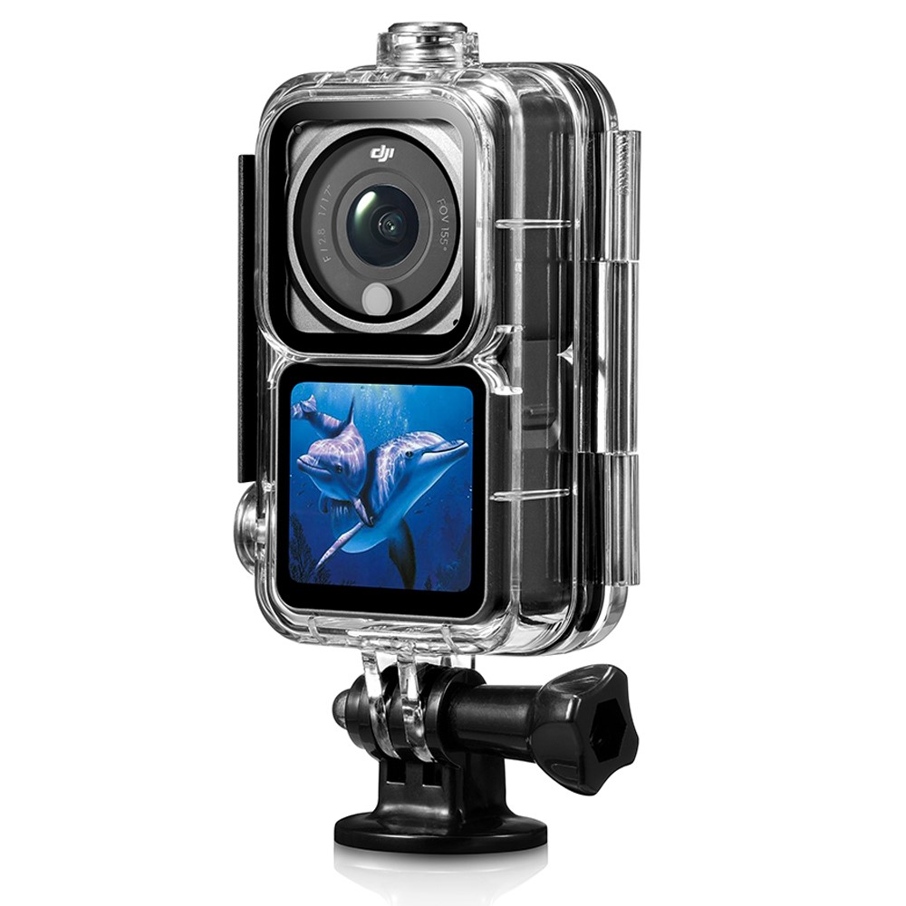 AGDY56 60m Waterproof Camera Housing Underwater Diving Shell Case with 3 Lens Filters for DJI Action 2 (3 Version Universal)-4