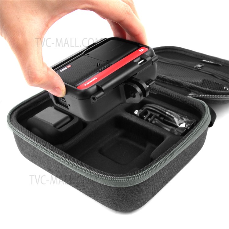 SUNNYLIFE AI38 Practical Travel Portable Case Hard EVA and Oxford Cloth Storage Box for Insta360 One R Camera-9