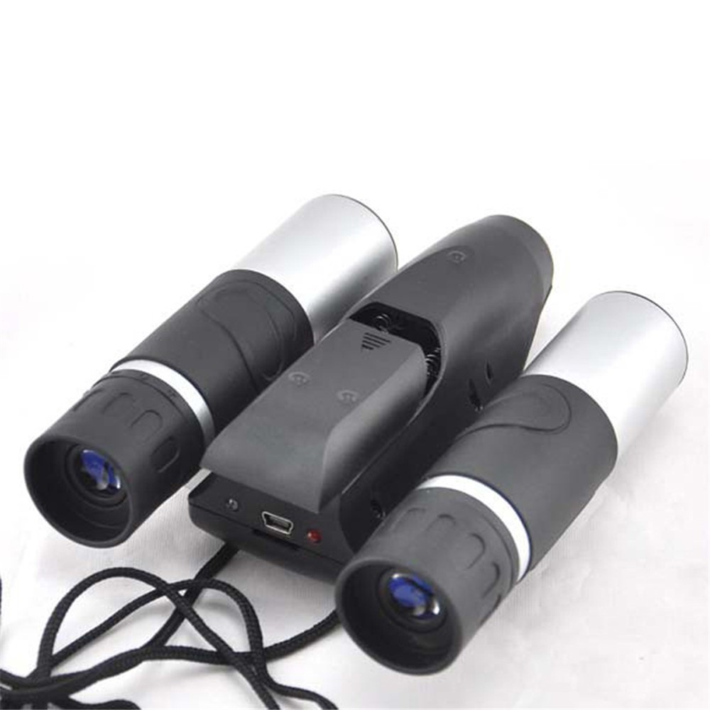DT08 10X25 Zoom Binoculars Outdoor HD Digital Photo Telescope TF Card Reader Computer Camera-3