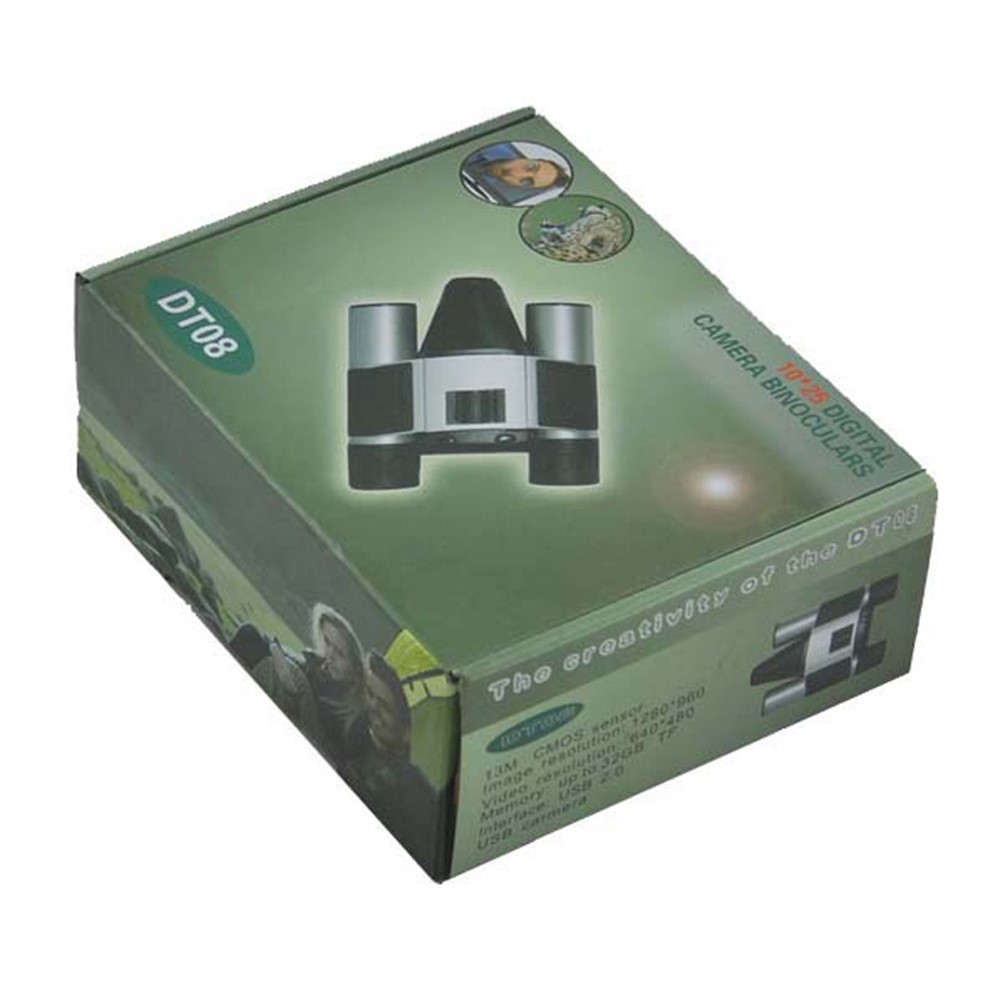 DT08 10X25 Zoom Binoculars Outdoor HD Digital Photo Telescope TF Card Reader Computer Camera-5