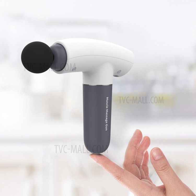 M-15 T-Shape 3-Gear 3-Head Body Muscle Relaxation Massager Fitness Pain Relief Fascia Massage Gun - Orange-1