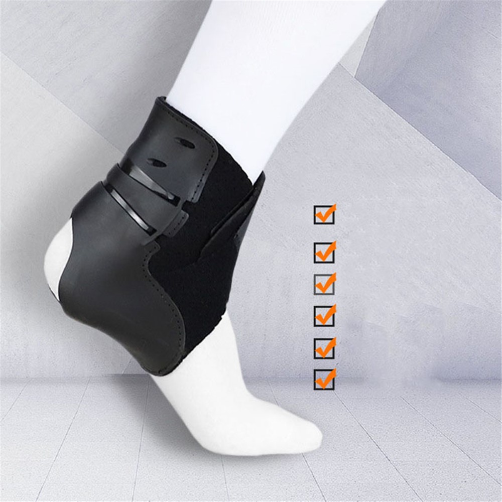 1Pc Ankle Support Strap Stabilizer Brace Foot Guard Protector - Left/Size: M-3
