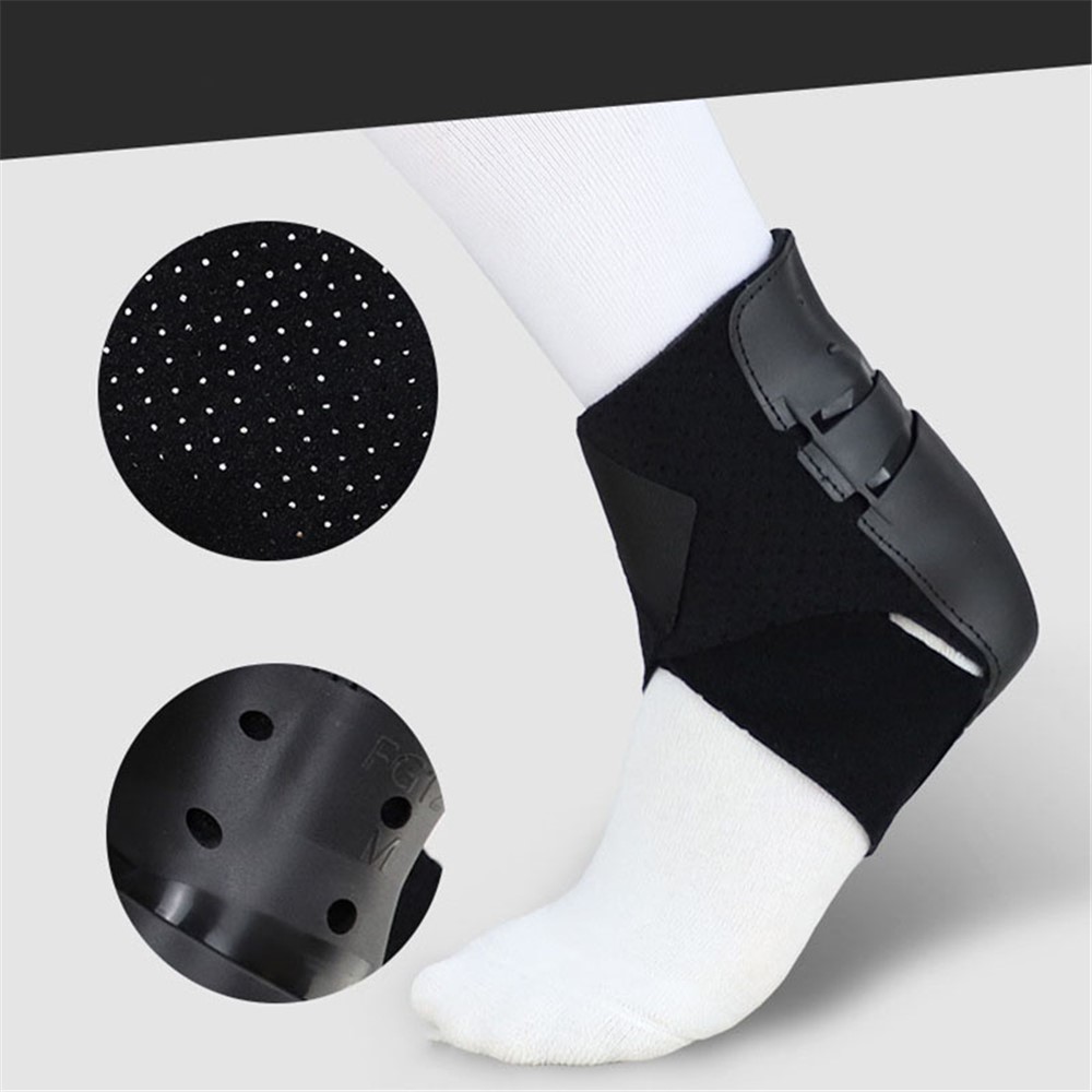 1Pc Ankle Support Strap Stabilizer Brace Foot Guard Protector - Left/Size: M-4