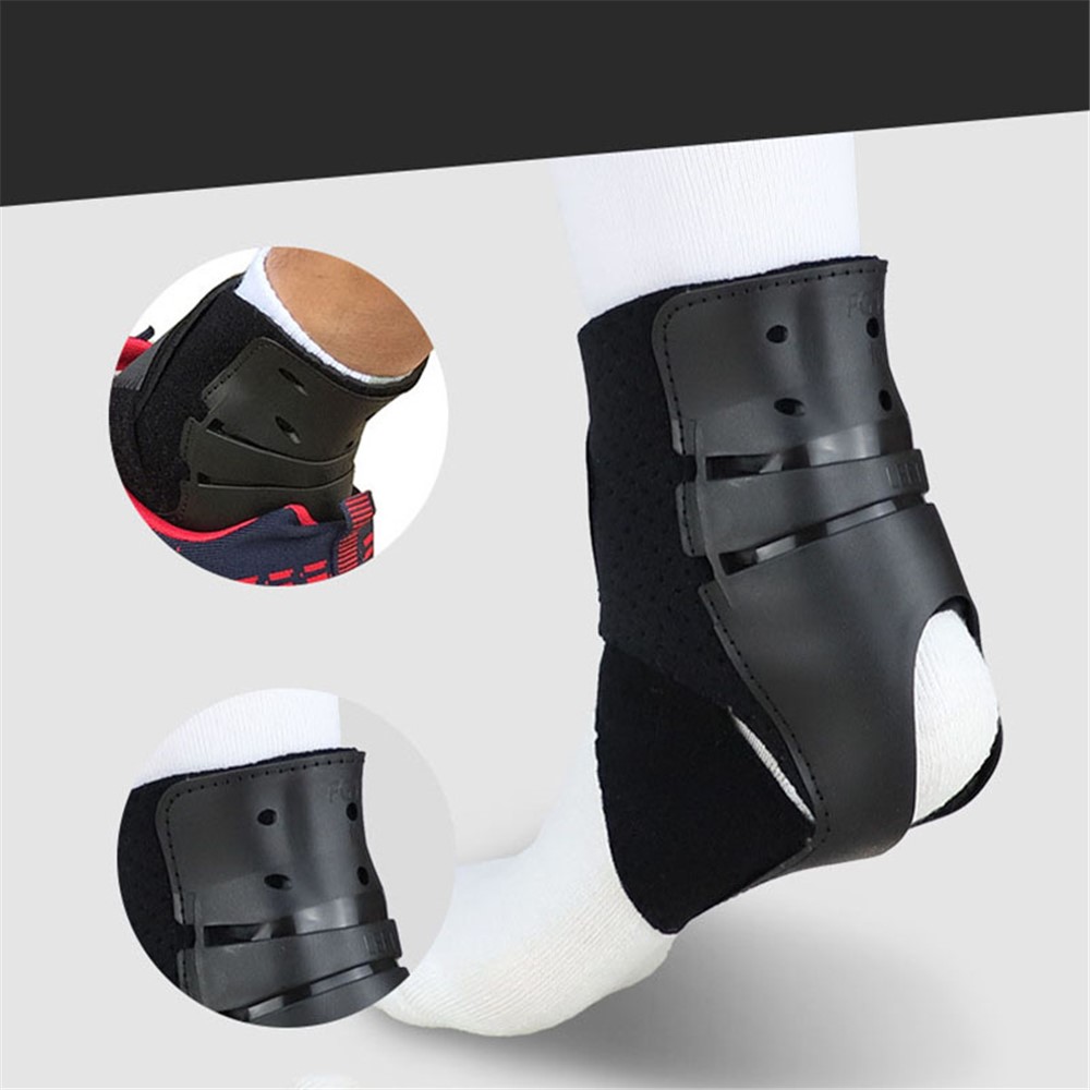 1Pc Ankle Support Strap Stabilizer Brace Foot Guard Protector - Left/Size: M-5