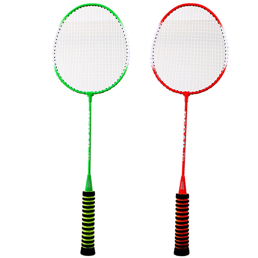 Regault 2pcs Antideslizante Sponge Grip Racquets Con 3 Bolas De Bádminton Establecen Equipos Deportivos