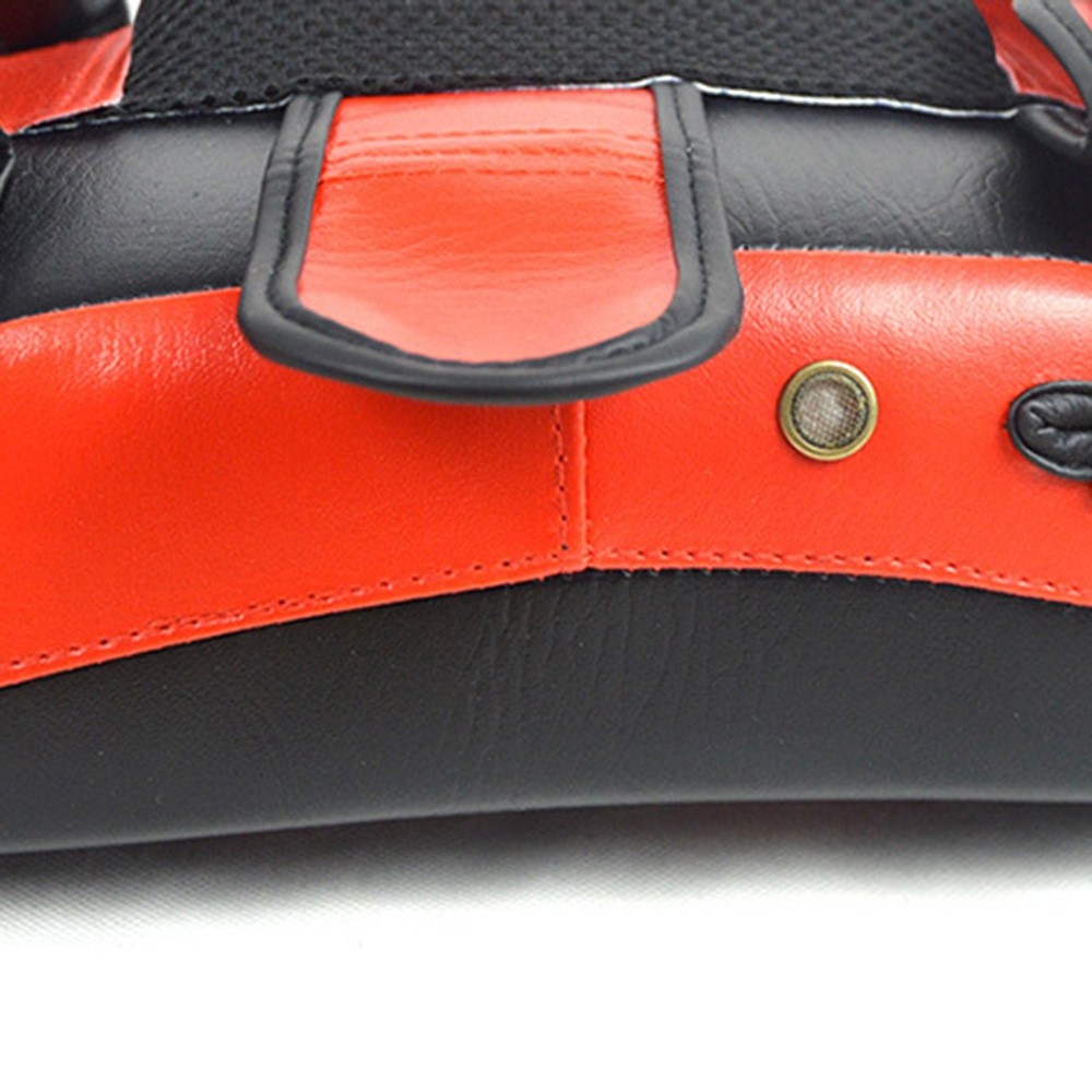 KAILUN NW-065 1Pc Muay Thai Arc Boxing Foot Target Shockproof Taekwondo Kicking Pad MMA Glove Shield - Red-3