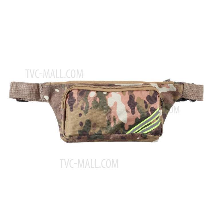 Polyester Fiber Camouflage Universal Waist Bag for 6.5 inch and below Phones - Brown-1