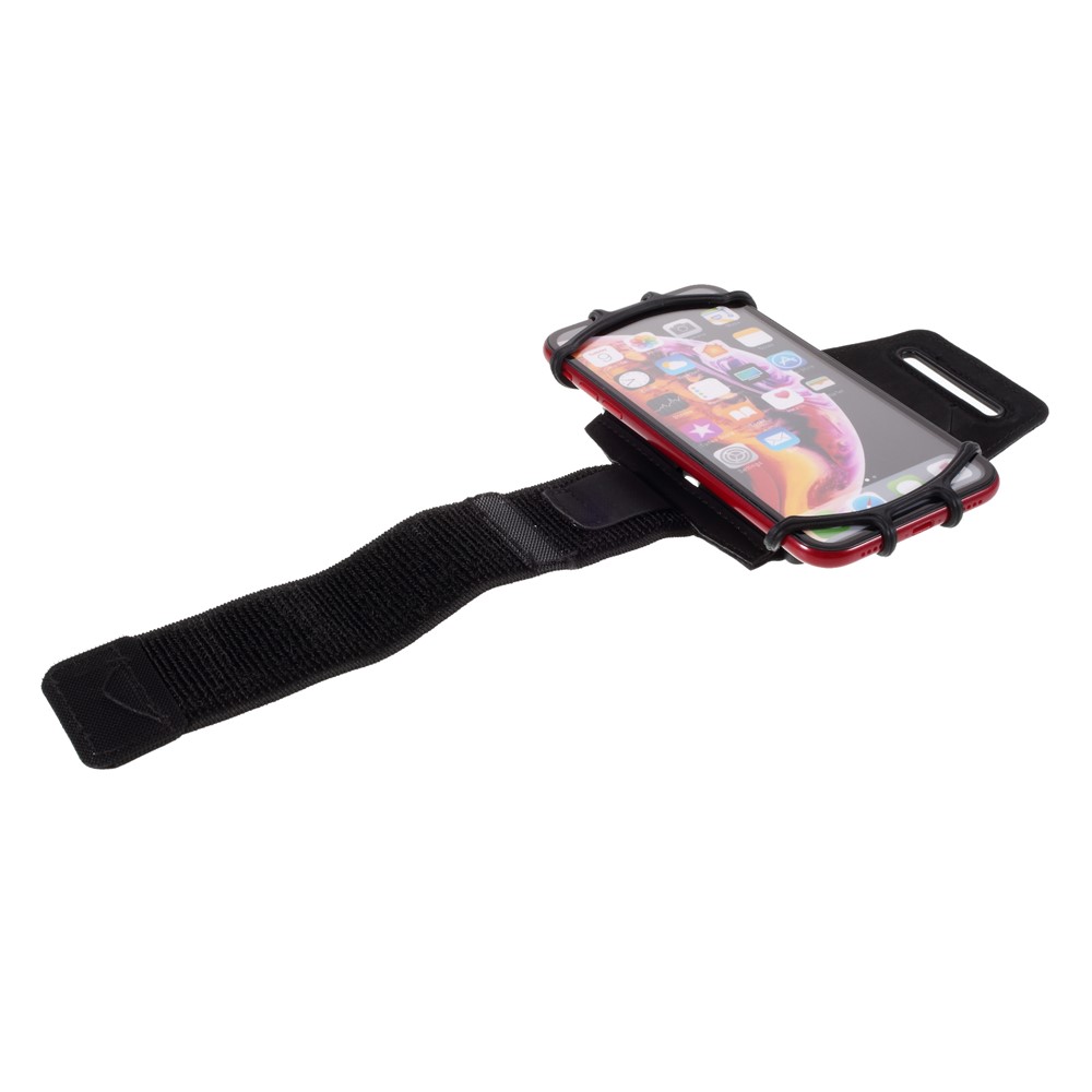 4-6.5 inch Rotating Mobile Phone Arm Bag Adjustable Sports Running Arm Band Wrist Bag - Black-4