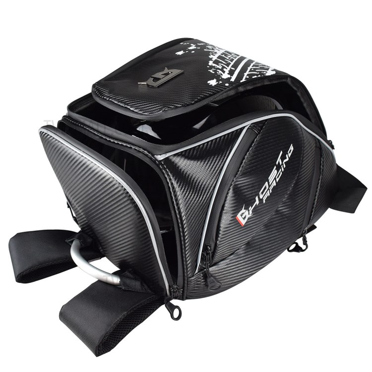 GHOST RACING Motorcycle Backpack Cross-country Helmet Bag Riding Backpack-9