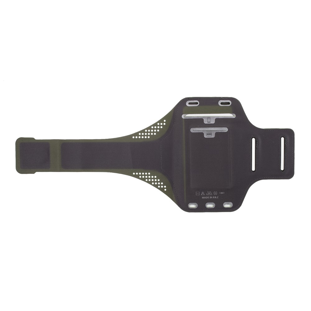 Large Size Lycra Sports Arm Sleeve Touch Screen Armband for iPhone12/12 Pro 6-inch Smartphones - Green-2