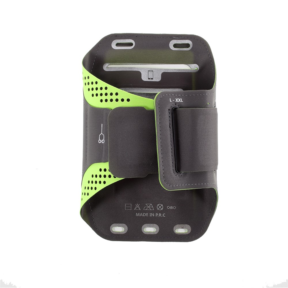 Большой Размер Sports Sports Arm Screence Scence Screen Armband Для Iphone12/12 Pro 6-дюймовые Смартфоны - Зеленый-4