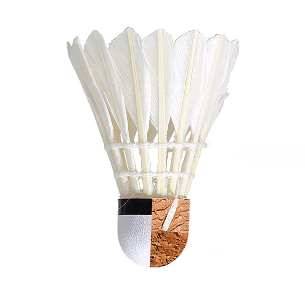 12pcs GOOSE Feather Badminton Shuttlecocks Con Grande Stabilità E Durata-2