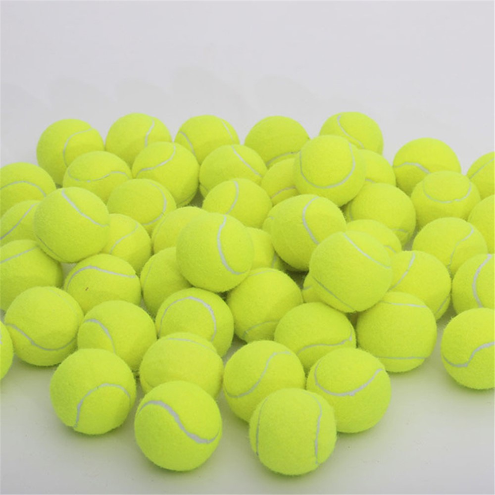 Pelota De Tenis De Goma Reforzada Profesional Amortiguador De Amortiguador High Elasticity Training Ball For Club School