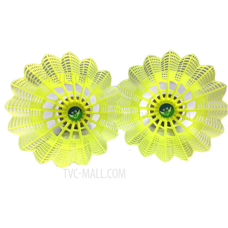 6Pcs/Set High Quality Nylon Badminton Shuttlecocks - Yellow-4
