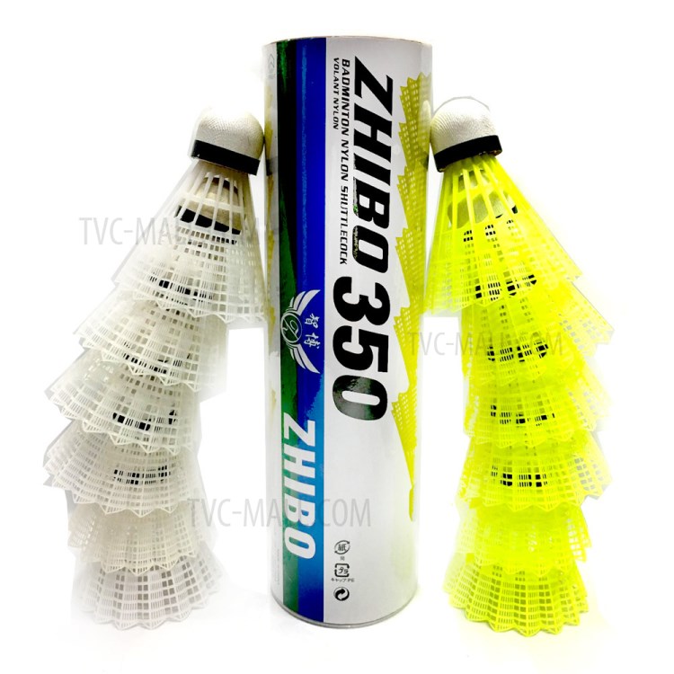 6Pcs/Set High Quality Nylon Badminton Shuttlecocks - Yellow-5