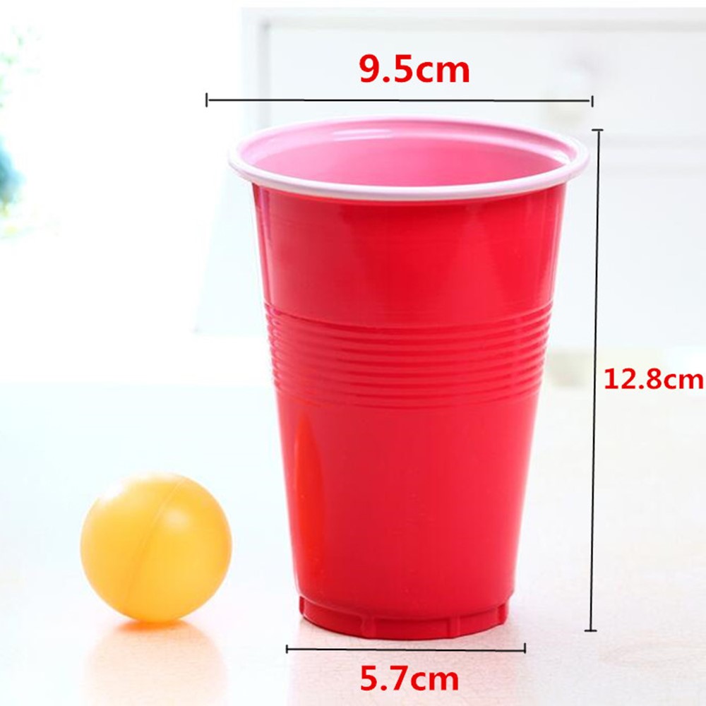 Beer Pong Kit with 24 Ball 24 Cup Beer Drinking Game for Party KTV Bar Club-4
