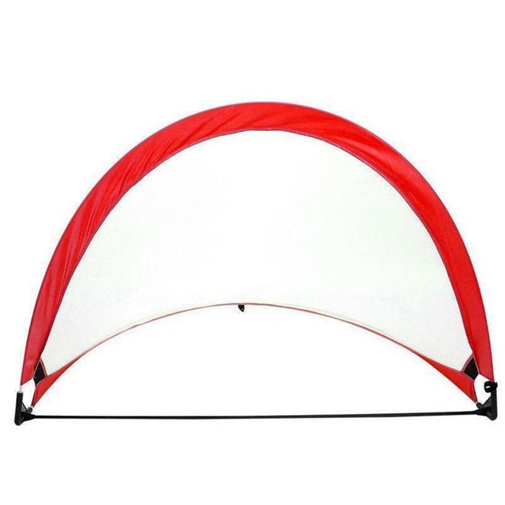 Soccer Football Goal Net Folding Training Goal Net Gate Kids Indoor Outdoor Interactive Play Toy - Red-1
