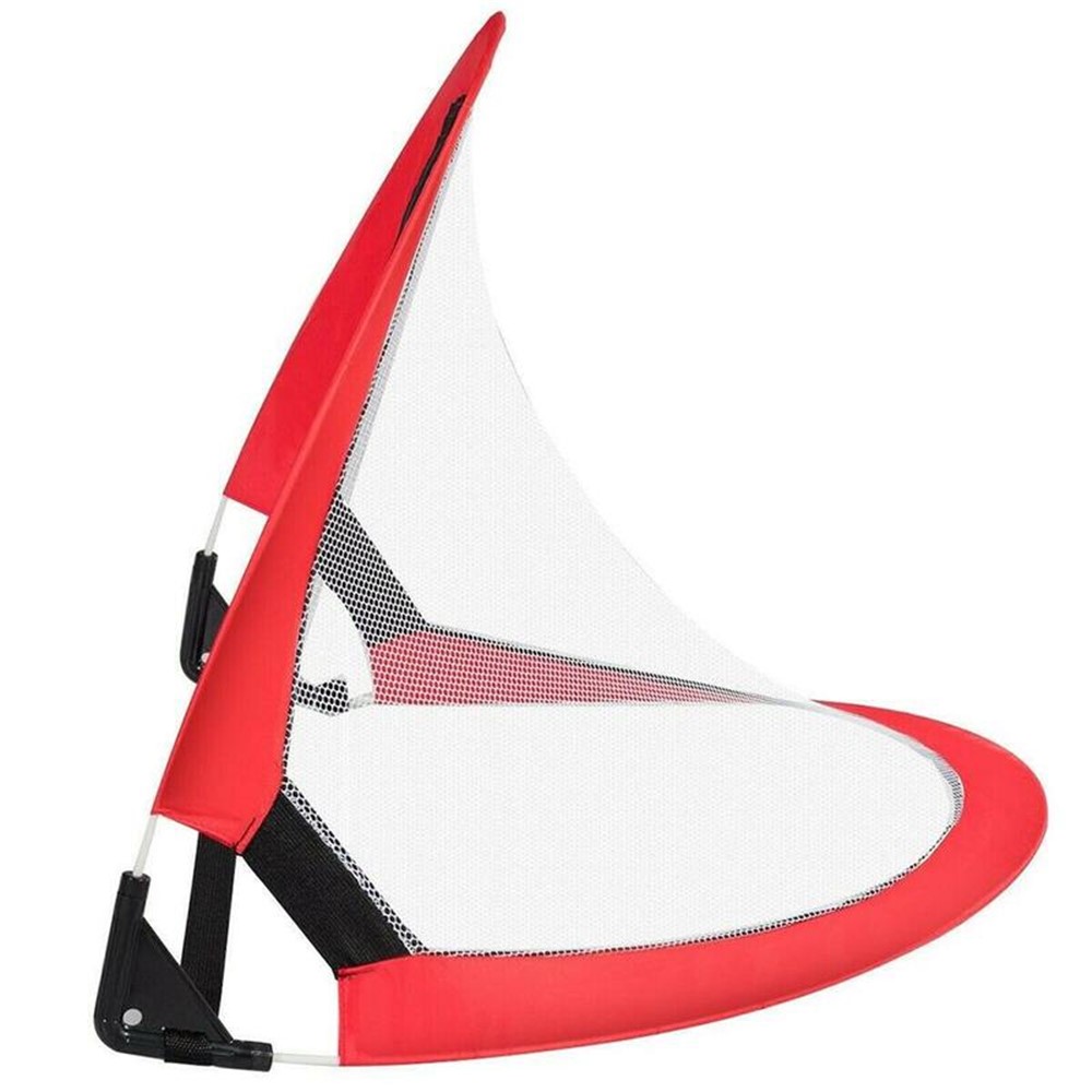 Soccer Football Goal Net Folding Training Goal Net Gate Kids Indoor Outdoor Interactive Play Toy - Red-5