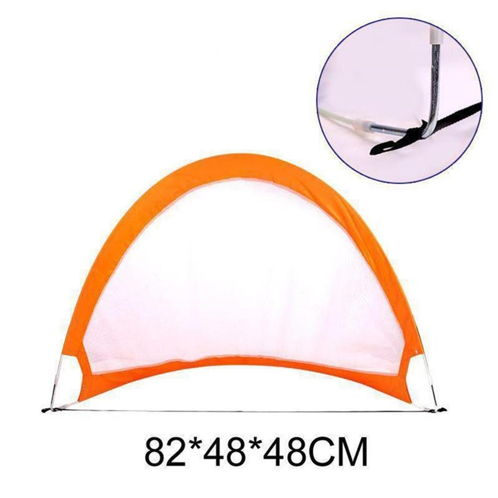 Soccer Football Goal Net Folding Training Goal Net Gate Kids Indoor Outdoor Interactive Play Toy - Red-6