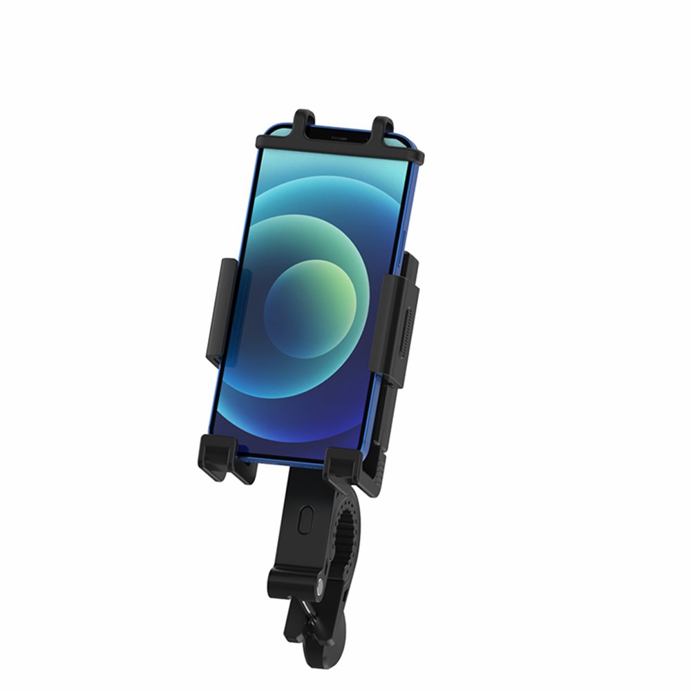 360° Rotatable Motorcycle Electric Bike Handlebar Phone Holder Non-slip Bicycle Phone GPS Mount Bracket-7