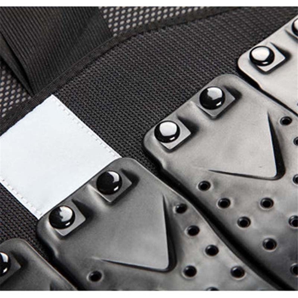 SULAITE Outdoor Sports Body Armor Motorcycle Chest Back Protector Guard Vest Jacket - Black / L-9