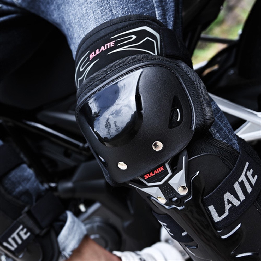 SULAITE 1 Pair GT-1202 Motocross Knee Pads Breathable Knee Guard Protector Off-Road Motorcycle Protective Gear Set-10