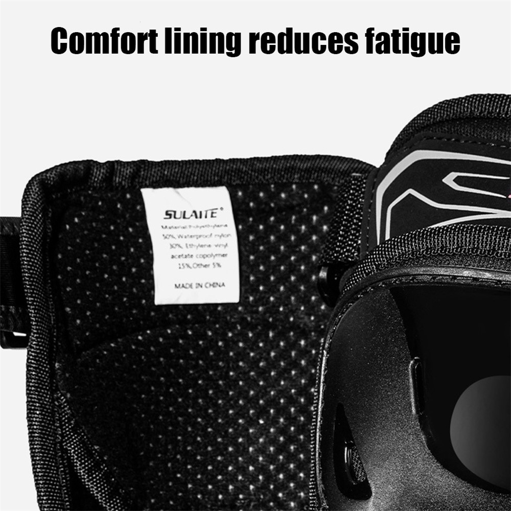 SULAITE 1 Pair GT-1202 Motocross Knee Pads Breathable Knee Guard Protector Off-Road Motorcycle Protective Gear Set-6